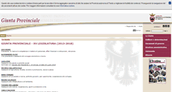 Desktop Screenshot of giunta.provincia.tn.it