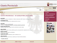 Tablet Screenshot of giunta.provincia.tn.it