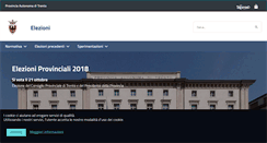 Desktop Screenshot of elezioni.provincia.tn.it