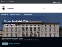 Tablet Screenshot of elezioni.provincia.tn.it