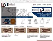 Tablet Screenshot of musei.provincia.re.it
