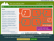 Tablet Screenshot of cultura.provincia.bz.it