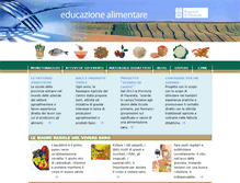 Tablet Screenshot of educazionealimentare.provincia.mc.it