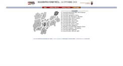 Desktop Screenshot of elezioni-2010.provincia.tn.it
