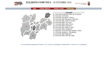 Tablet Screenshot of elezioni-2010.provincia.tn.it