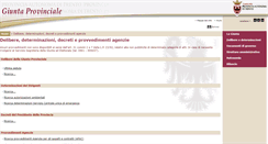 Desktop Screenshot of delibere.provincia.tn.it