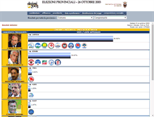 Tablet Screenshot of elezioni-2003.provincia.tn.it