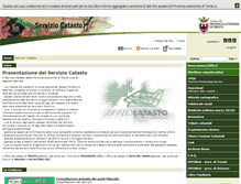 Tablet Screenshot of catasto.provincia.tn.it