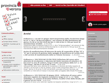Tablet Screenshot of intranet.provincia.vr.it