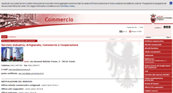 Desktop Screenshot of commercio.provincia.tn.it