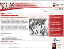 Tablet Screenshot of polizia.provincia.tn.it