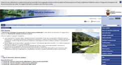 Desktop Screenshot of naturambiente.provincia.tn.it