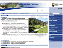 Tablet Screenshot of naturambiente.provincia.tn.it