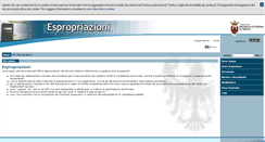 Desktop Screenshot of espropriazioni.provincia.tn.it
