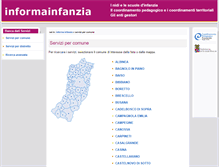 Tablet Screenshot of informainfanziaweb.provincia.re.it