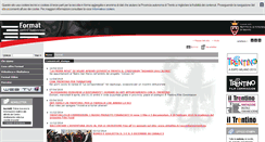 Desktop Screenshot of format.provincia.tn.it
